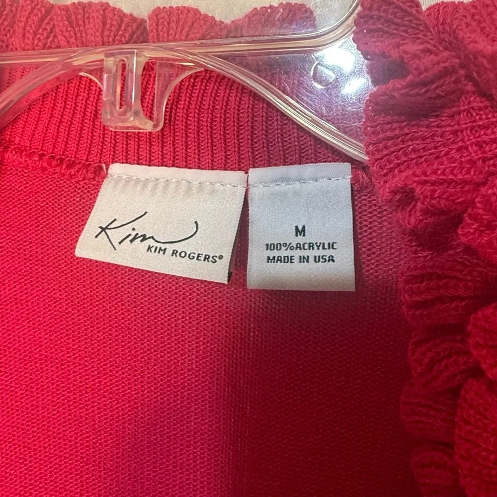 Kim Rogers Pink and Orange Floral Dress With Pink Cardigan - Picture 10 of 10